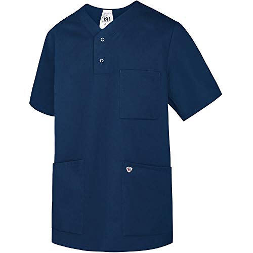 BP 1741-435-110-2XL Unisex Einschlupf-Kasack, 1/2 Ärmel, V-Ausschnitt mit Arm-Lift-System, 180,00 g/m² Stoffmischung, Nachtblau, 2XL