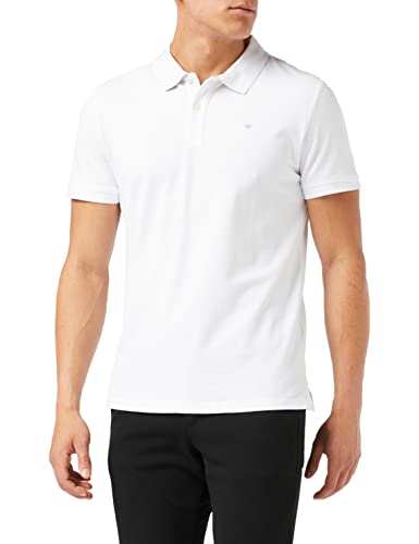 TOM TAILOR Herren Basic Poloshirt 1016502, 20000 - White, XL