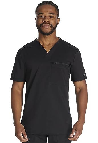 Dickies Balance DK865 Herren-Schlupfkasack, verstaubarer V-Ausschnitt, Schwarz, L