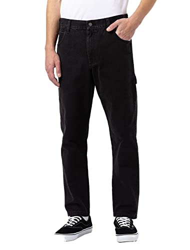 Dickies DC Carpenter Pant SW DK0A4XIFC401 Herrenhose Schwarz TG., Schwarz , 31