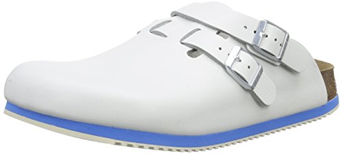 Birkenstock Professional Kay Leder Softfootbed, Herren Clogs, Weiß (Weiß), 45 EU