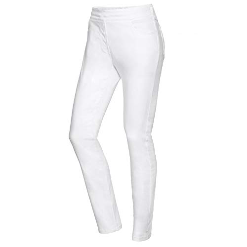 BP 1767-311-0021-48n Eng anliegende Shape Fit Hose für Frauen, Stretch-Stoff, 260,00 g/m² Stoffmischung mit Stretch, weiß, 48n