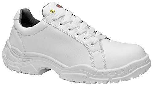 ELTEN Unisex Elten Veiligheidsschoenen S2, heren, licht, wit, stalen neus Sicherheitshalbschuh White Loop Low ESD S2 Gr e 42, Weiß, 42 EU