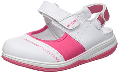 Oxypas Medilogic Melissa Rutschhemmende, antistatische Stillschuhe, Weiß (fux), 37 EU