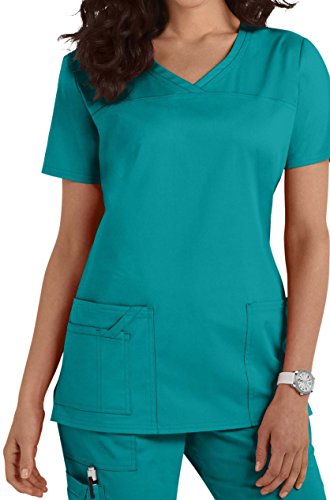 CARE SMART UNIFORM 1122 B Damen-Schlupfkasack(L [42-45], Knickentenblau [Teal Blue]) …