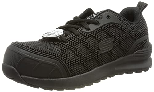Skechers Damen BULKLIN AYAK Sicherheitsschuh, Black Textile/Synthetic, 40 EU