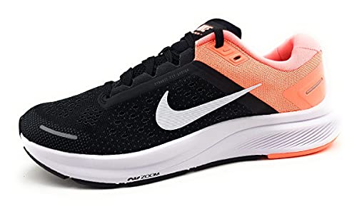 Nike Damen Air Zoom Structure 23 Running Shoe, Black/White-Crimson Pulse-Iron Grey, 38.5 EU