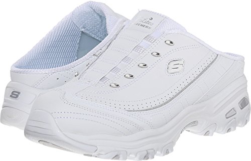 Skechers Sport D'Lites Schlupfschuhe für Damen, Grau (Grau/Weiß), 40 EU