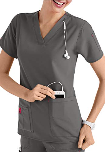 Smart Uniform Anish A110 Scrob top (S, Pewter)