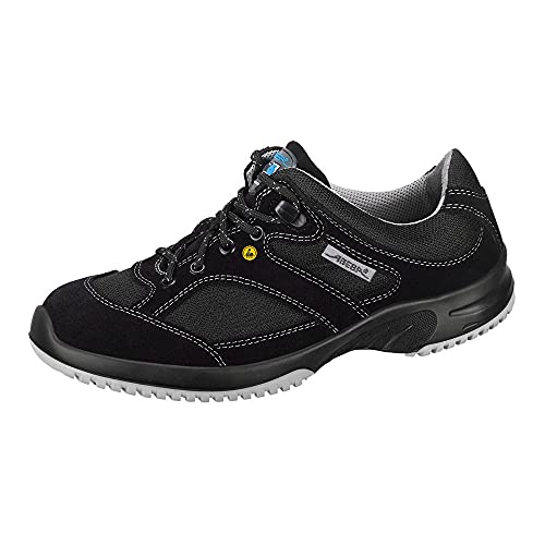 ABEBA 36721-40 ESD Berufsschuhe UNI6 - Halbschuh - Velours mit atmungsaktivem Textil - Klimaklasse 1 - Größe: 40 - Farbe: Schwarz