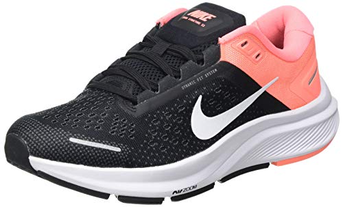 Nike Damen Air Zoom Structure 23 Running Shoe, Black/White-Crimson Pulse-Iron Grey, 38.5 EU