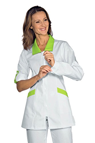 Robinson Damen Kasack Hawaii weiß+maigrün Größe L