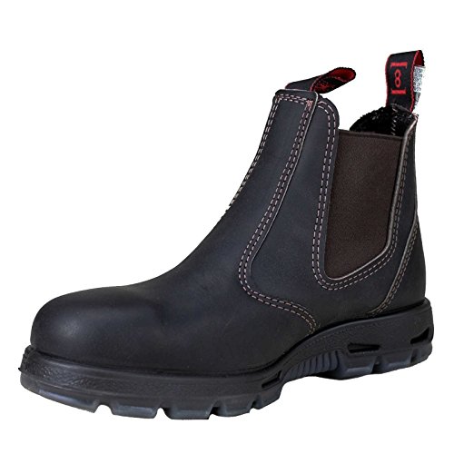 RedbacK USBOK Safety Work Boots aus Australien - mit Stahlkappe - Unisex | Claret Brown | UK 10.0 / EU 44.0