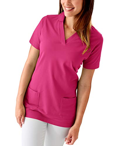 CLINIC DRESS Longshirt Damen Shirt mit 60% Baumwolle pink 46/48