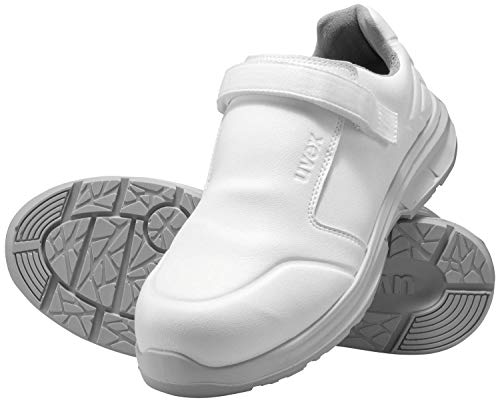 Uvex 1 Sport Hygiene Sicherheitsschuhe für die Arbeit - S2 SRC ESD - Weiß - 43
