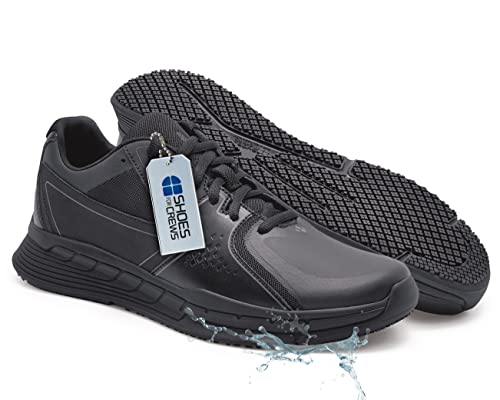 Shoes for Crews Condor, Arbeitsschuhe Herren mit Rutschfester Laufsohle, Atmungsaktiv und Spritzwassergeschützt, Herren Sneaker Schwarz