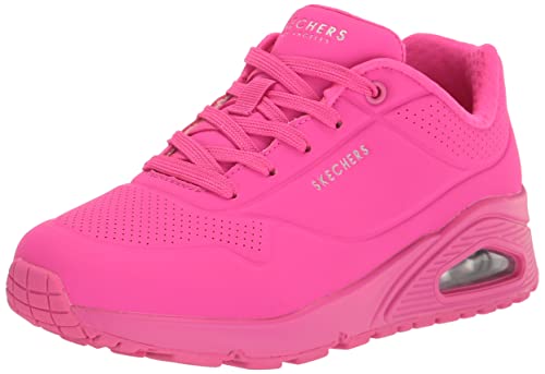 Skechers Damen Uno Night Shades Sneaker, Hot Pink Durabuck, 39 EU