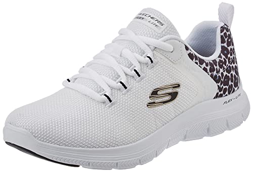 Skechers Flex Appeal 4.0, Damen Sneakers, Weiß, 41 EU