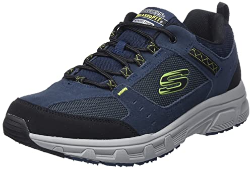 Skechers Herren Oak Canyon-51893 Sneaker, Blau Navy Lime Nvlm, 43 EU