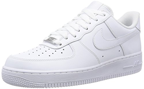 Nike Air Force 1 Low Herren-Sneaker, Weiá (weiß), 43 EU
