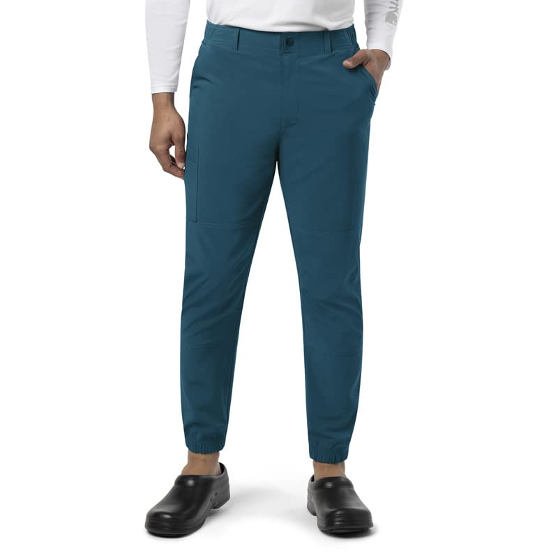 Carhartt Herren Force Cross-Flex Jogginghose mit moderner Passform Medizinische Schlupfhose, Caribbean, Small Hoch