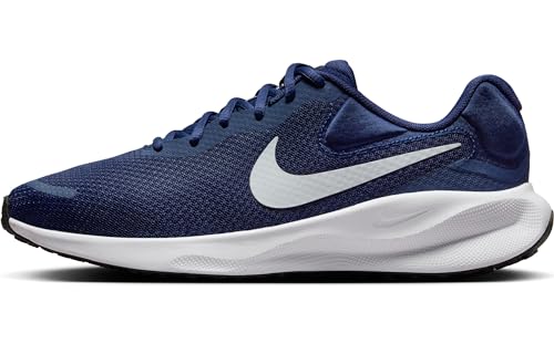 Nike Herren Revolution 7 Sneaker, Mitternachts Marineblau Platin Schwarz, 46 EU