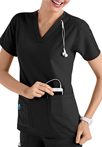 Smart Uniform L Anish A110 Tops (L, Schwarz [Black] ST1)