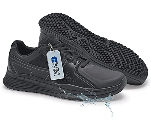 Shoes for Crews Condor, Arbeitsschuhe Damen mit Rutschfester Laufsohle, Atmungsaktiv und Spritzwassergeschützt, Damen Sneaker Schwarz