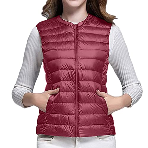Zldhxyf Softshelljacke Damen 48 Packbare, ultraleichte, Kurze Daunenjacke für Damen Dünner Mantel Damen