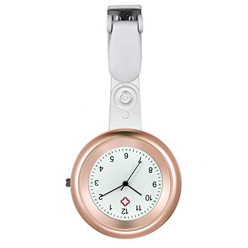 Avaner Krankenschwesteruhr Analog Quarzwerk Schwesternuhr Pflegeruhr mit Pin/Clip Ansteckuhr FOB Taschenuhr für Medical Damen Herren