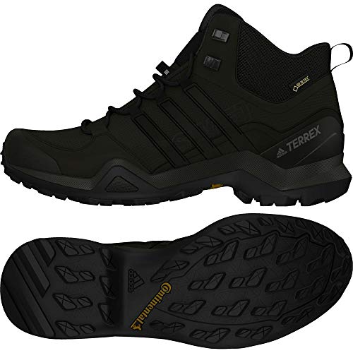 adidas Herren Terrex Swift R2 MID Trekking-& Wanderhalbschuhe, Core Black, 44 2/3 EU