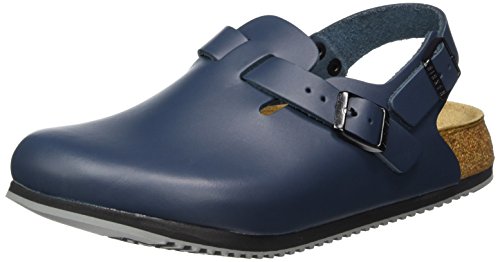 Birkenstock 61154-46-normales Fußsbett Superlauf-Berufsschuh TOKIO Naturleder BLAU Gr. 46 - normales Fußbett, EU