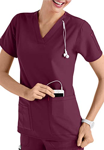 Smart Uniform Anish A110 Scrob top (XL, Wine) …
