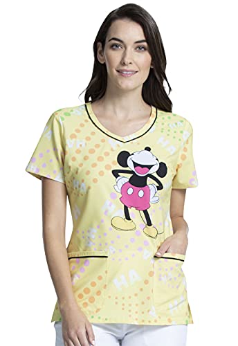 Tooniforms V-Neck Kasack, Schlupfhemd mit Motiv Micky Maus Disney (XXS)