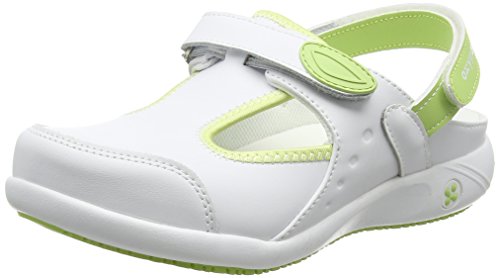 Oxypas CARIN Damen Sicherheitsschuhe, Weiß (Grün), 36 EU