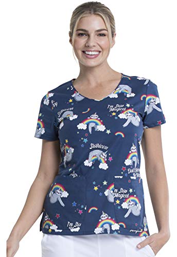 Dickies V-Neck Kasack, Schlupfhemd mit Motiv Slow Magical (XXS)