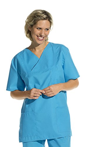Leiber Damen Herren Kasack Schlupfjacke-0 - Türkis - (34/36)