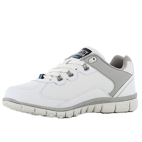 Oxypas Safety Jogger - Sunny - Sichetheitsschuhe Damen - Rutchfest, Leicht und Bequemer - Ideal for Pflege, Medezin und Gastronomie Grau 41 EU