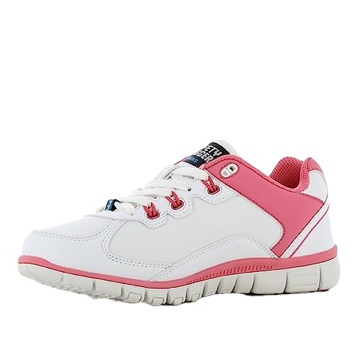 Oxypas Safety Jogger - Sunny - Sichetheitsschuhe Damen - Rutchfest, Leicht und Bequemer - Ideal for Pflege, Medezin und Gastronomie Fuchia 39 EU
