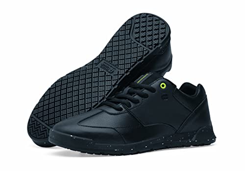 Shoes for Crews Freestyle II ECO, Schuhe Herren mit Nachhaltiger Rutschhemmender Laufsohle und Stolperschutz, Wasserabweisende Kochschuhe Herren, Vegan, Schwarz