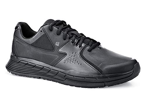 Shoes for Crews Condor, Arbeitsschuhe Herren mit Rutschfester Laufsohle, Atmungsaktiv und Spritzwassergeschützt, Herren Sneaker Schwarz
