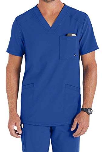 Men's V-Neck Smart Cross Over900 (XXL, Blau)