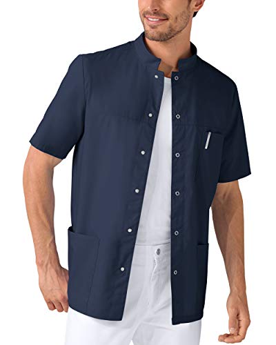 CLINIC DRESS Kasack Kasack Herren für Krankenpflege und Altenpflege 49% Baumwolle 60 Grad Wäsche Navy 48