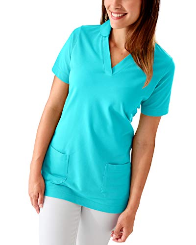CLINIC DRESS Longshirt Damen Shirt mit 60% Baumwolle curaçao 46/48