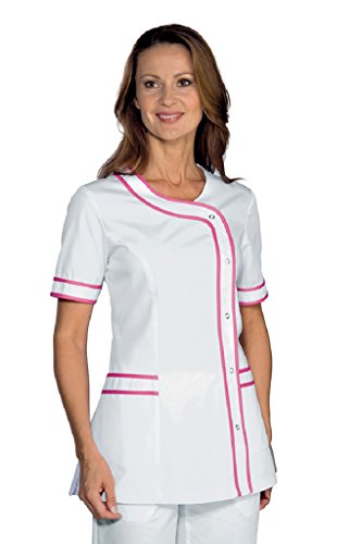 Robinson Damen Kasack Brasilia weiß+Fuchsia Größe XL