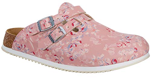 BIRKENSTOCK Damen Clogs Kay SL Birko-Flor schmal 37 EU Schmal Field Rosa