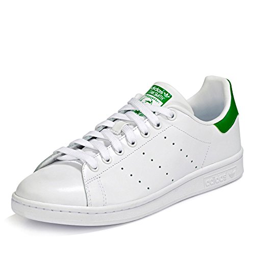 adidas Unisex-Erwachsene Stan Smith M20324 Basketballschuhe, Weiß ( White/Green), 40 2/3 EU