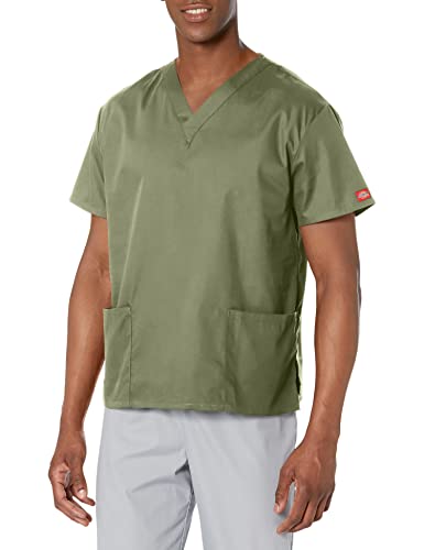 Dickies Damen EDS Signature Scrubs 86706 Missy Fit Top mit V-Ausschnitt Medizinisches Schlupfhemd, Oliv/Blatt für Mich (Leaf It to Me), Mittel