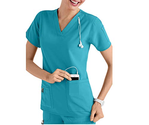 Smart Uniform A110 5-Pocket Media Scrub, Capri, XXXXXL