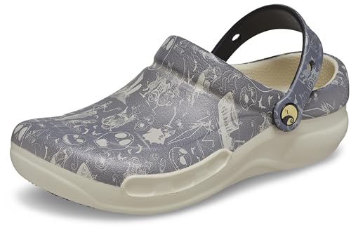 Crocs Unisex Bistro Graphic Clog Clog, Nightmare Bfr Xmas White, 41/42 EU
